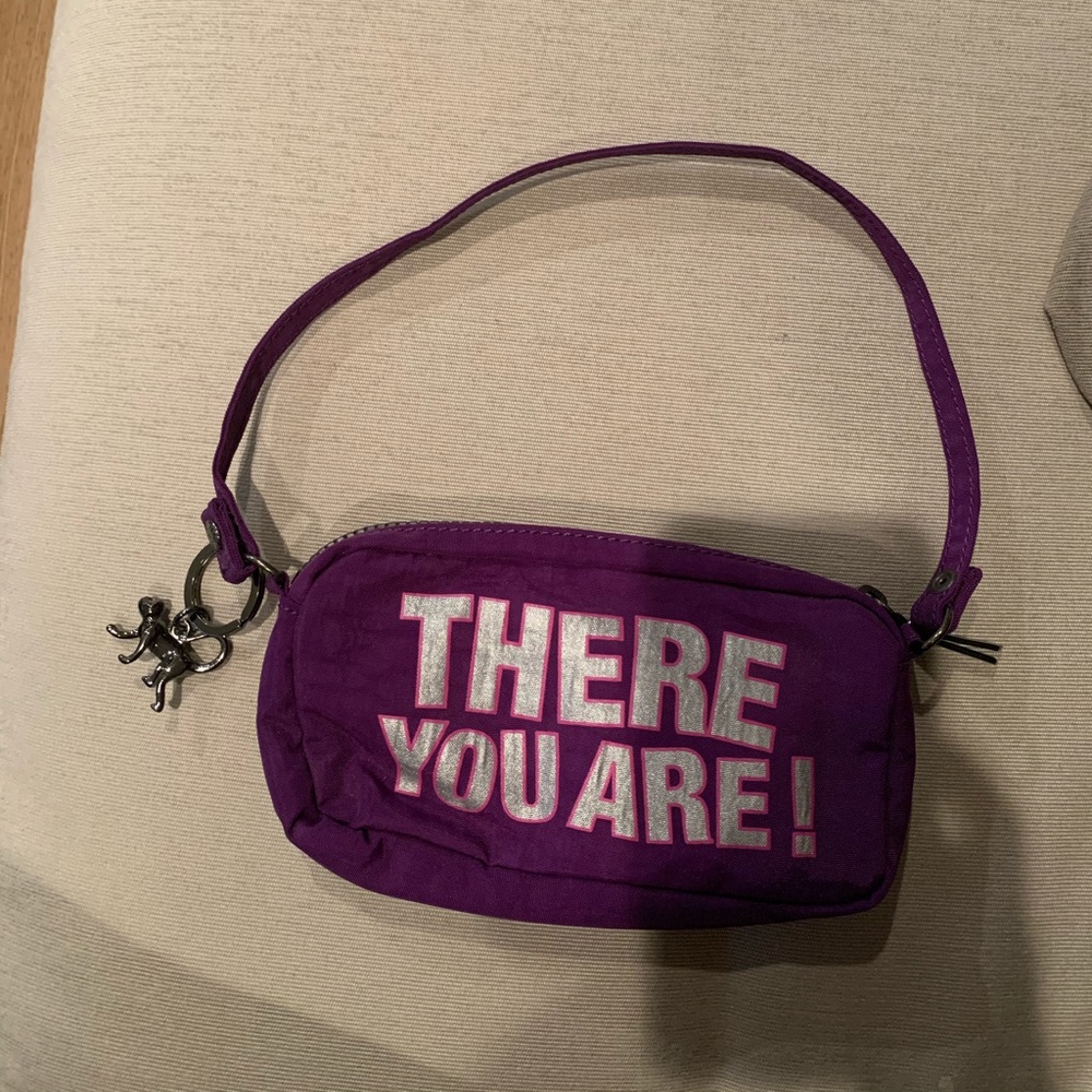 KIPLING PURPLE POCHETTE SMALL SHOULDER BAG